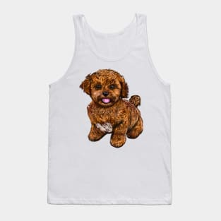 Cavapoochon Cavapoo Cavoodle - cute friendly cavalier King Charles spaniel Bichon frise Tank Top